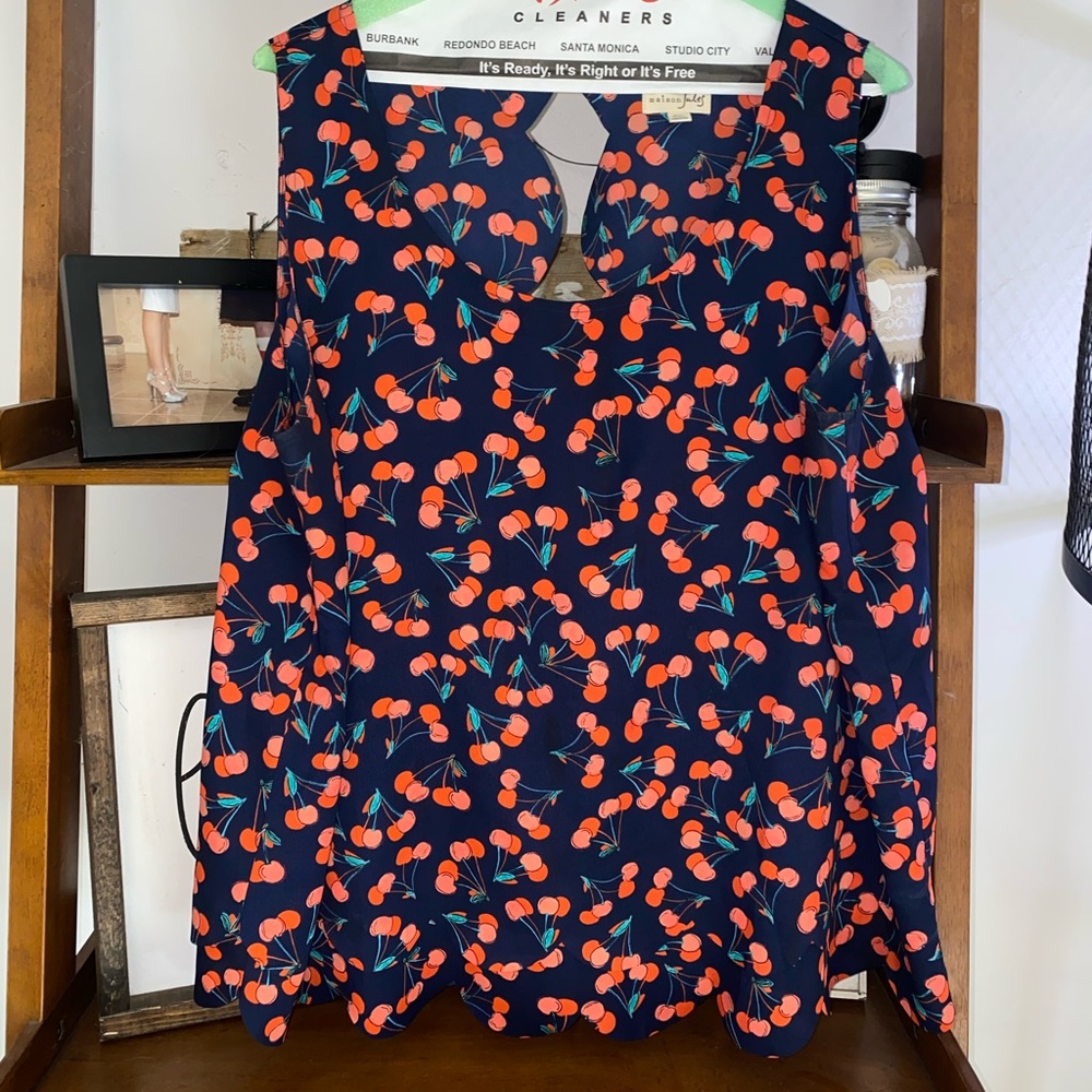 Maison Jules blouse with cherries